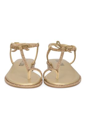 Infradito donna microstrass colore platino. BIBI LOU- | 845Z00-ORO